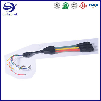 IP67 Waterproof Connectors XXX-Y Type Line One Out Of Three For LED